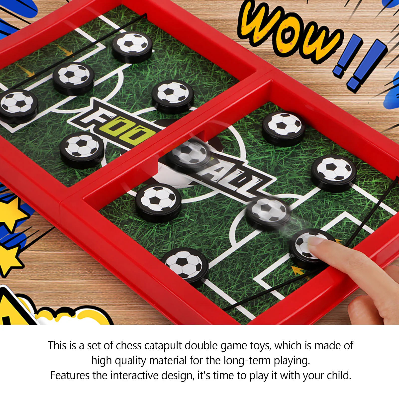 

1Set Catapult Chess Interactive Board Game for Kids and Family Desktop Play Educational Ejection Strategy Game