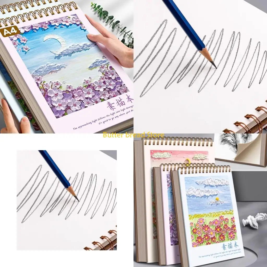 w89c-friendly-mixed-media-drawing-book-thick-textured-pages-for-colored-pencils-watercolor