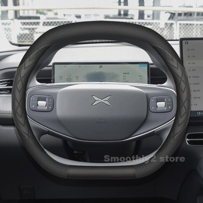 

Leather Car Steering Wheel Cover For Xpeng G6 2024 P7 G9 2025 Non-slip Covers For Covers Auto Interior Xpeng P7 Accessories 2025