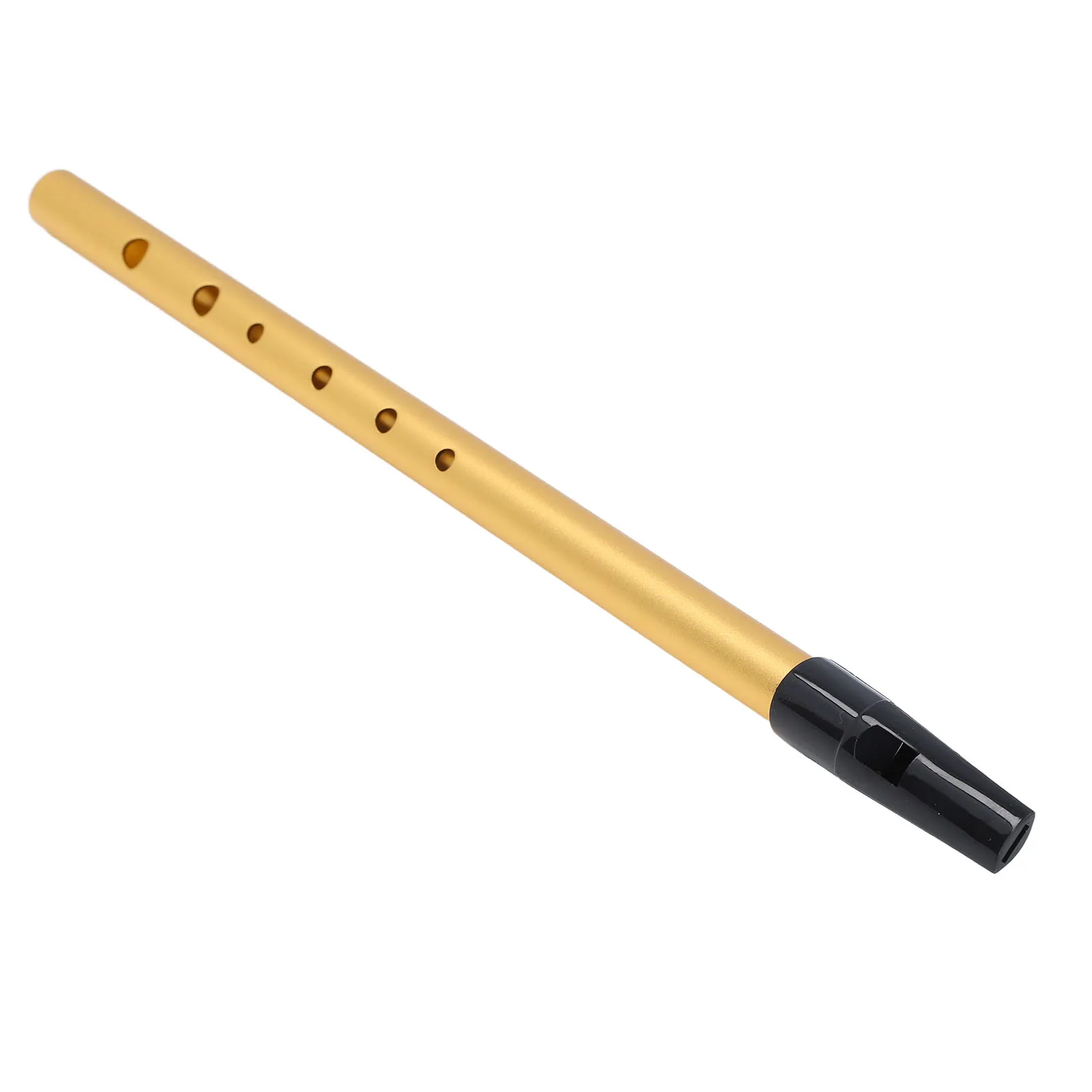 ZK30 Musical Short Flute Portable Alloy Professional Level Short Flute with Learning Manual for Students Gold C Tune