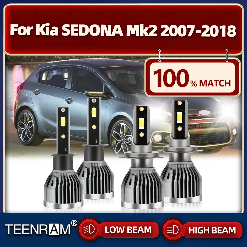 

Лампы головного света, 6000 лм, 12 В, 2007 к, для Kia SEDONA Mk2, 2012-2013, 2014, 2016, 2015, 2017, 2018