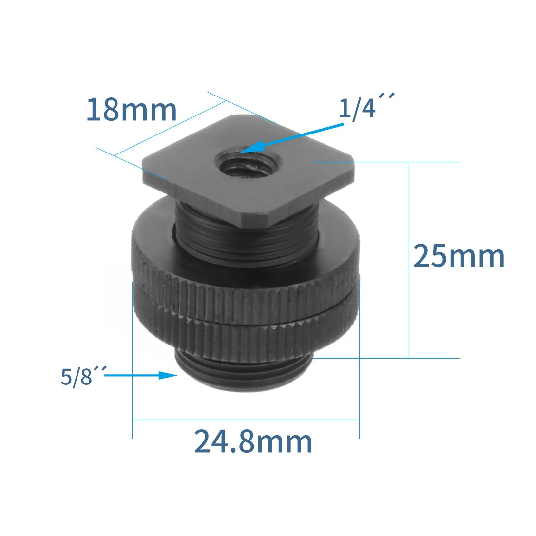 1/4 3/8 5/8 M6 M5 M4 M10 Schraube Konverter Adapter Männlich Weiblich für Stativ Mikrofon Lichter Flash Ball Kopf Projektor Kamera Halterung – Detail 9