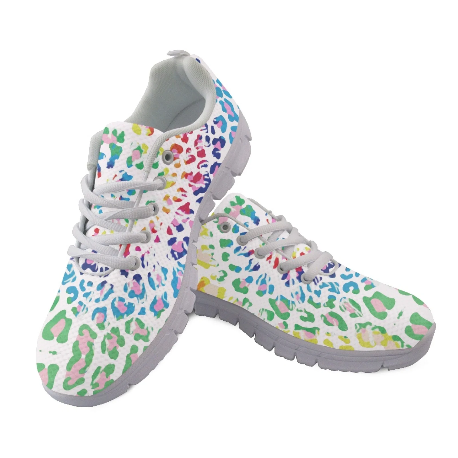 Coloranimal Colored Textures New Arrival Lace Up Training Shoes for Men Mesh & EVA Sole Tennis Shoes Athletic Sneaker