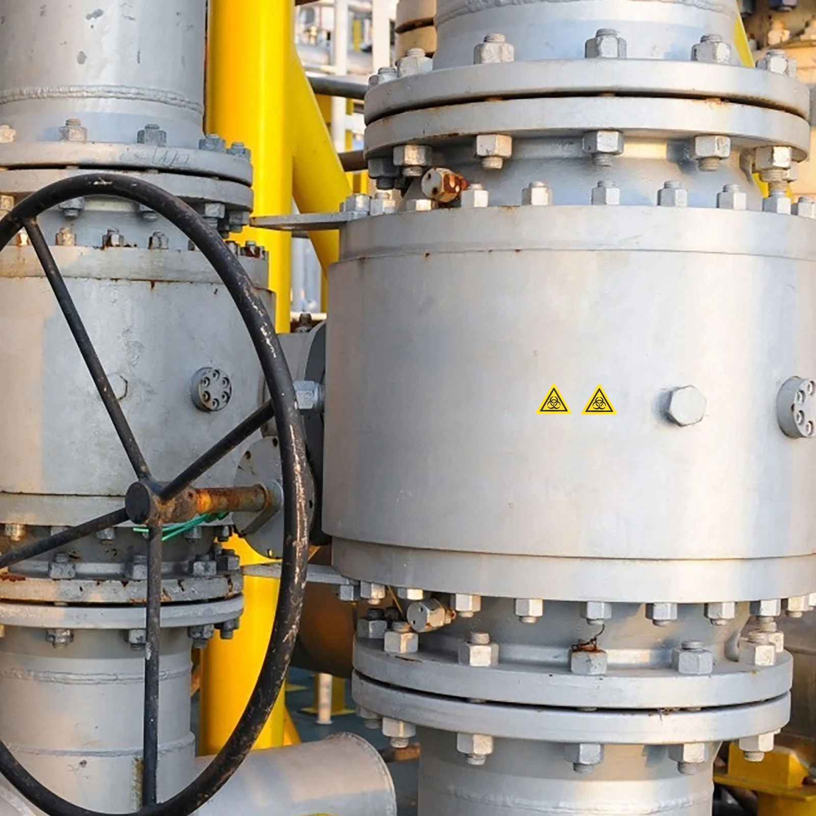 5 قطعة علامة السلامة البيولوجية مختبر تحذير ملصق دائم مادة الكمبيوتر لمختبر الحذر تسمية مخاطر العدوى #2