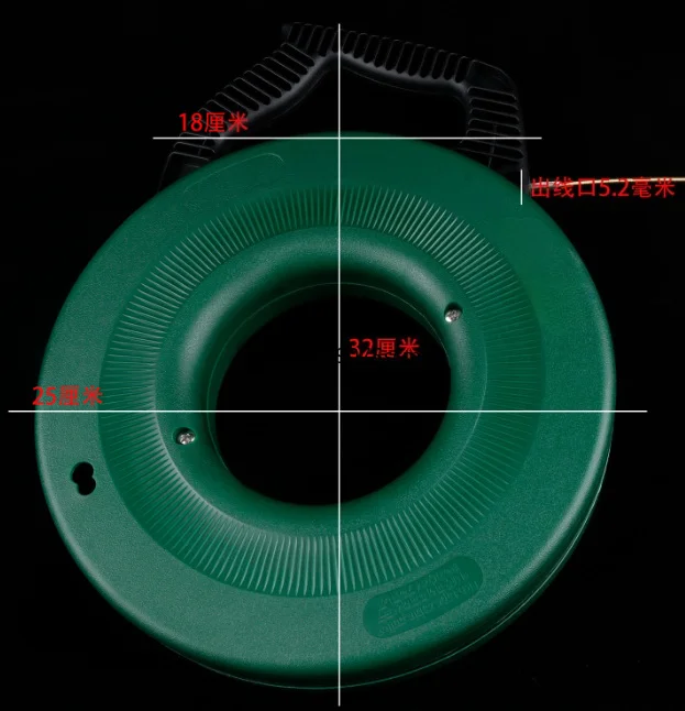 15‑Meter 3mm Spring‑Steel Fish Tape Wire Puller, Electrician Cable Threader Wiring Tool Without Cable Clamp