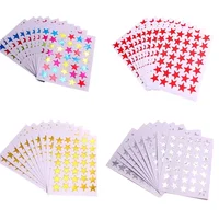 10 hojas/juego de pegatinas de estrellas para profesores, padres, premios de alabanza, pegatinas para niños, estudiantes, pegatinas de amor de estrella, etiquetas de papelería