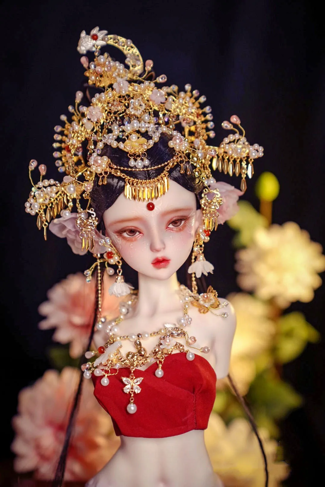 Ancient Crown 1/3 BJD Doll Tang Style Hairpin 