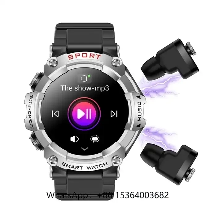 

Factory Price T96 Smart Watch TWS Earphone AMOLED Smartwatch Wireless Earbud BT Call Relojes Inteligentes