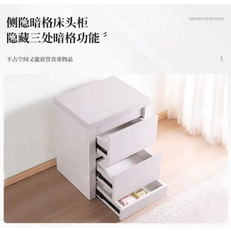 Concealed bedside table 2025 new multi-function hidden anti-theft large-capacity safe with lock storage cabinet