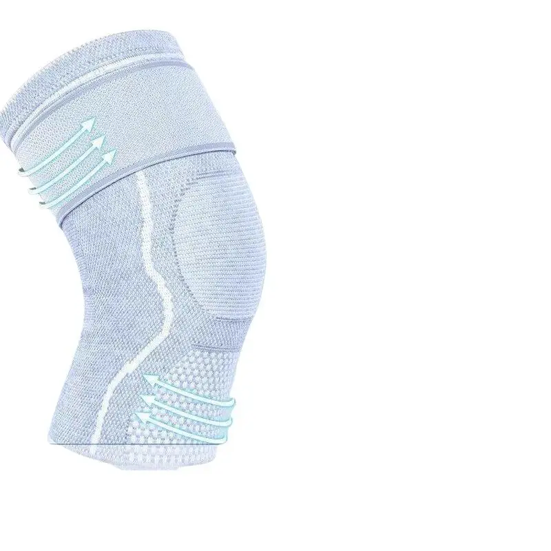 Compression Knee Brace Breathable Non-slip Adjustable Straps for Joint Pain Relief Squat Weightlifting Gym Training