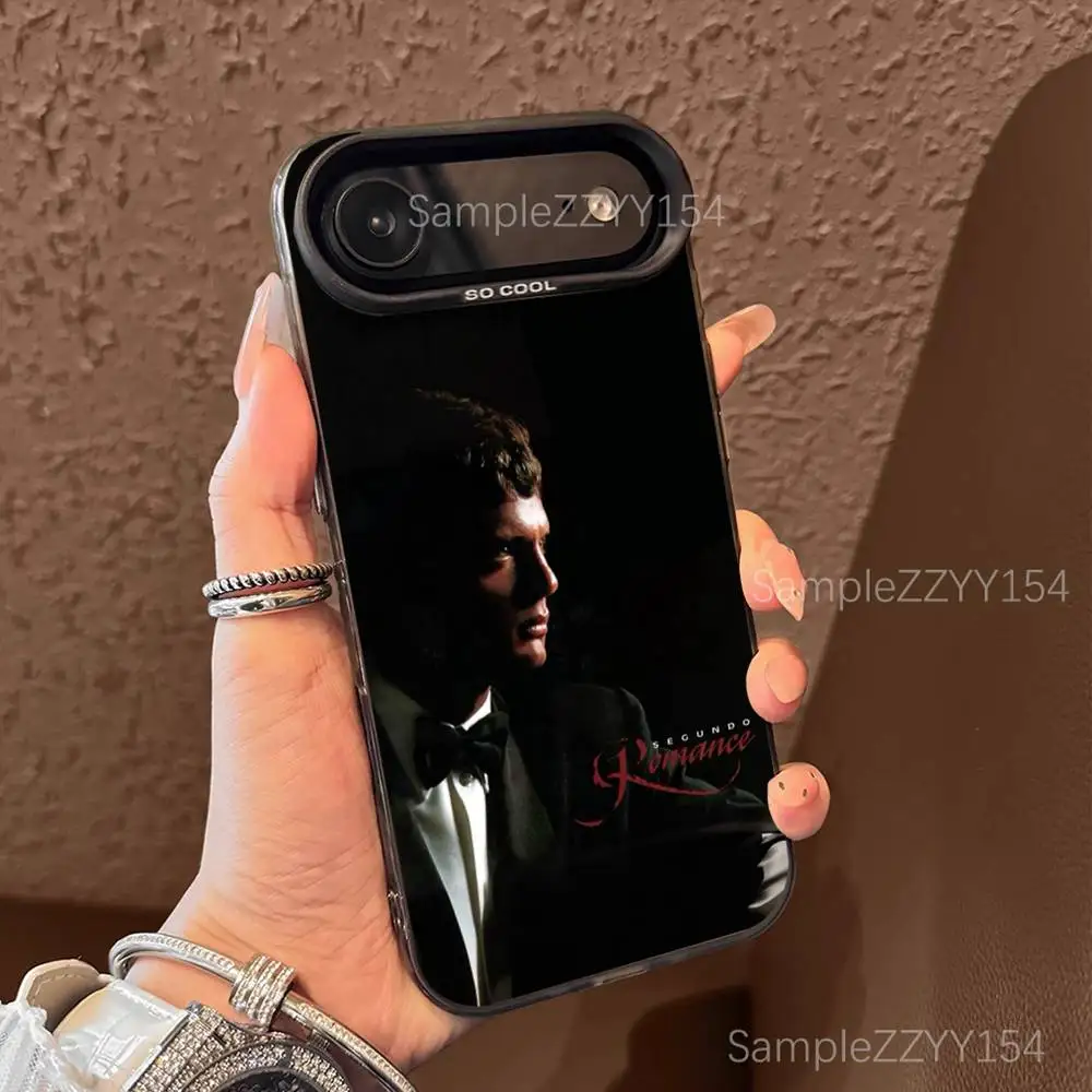 Casing Ponsel L-Luis Miguel Singer Untuk iPhone 17,16,15,14,13,12,X,8,Pro,Max,Plus,E,SE4,Air,Mini Hitam IMD Matte