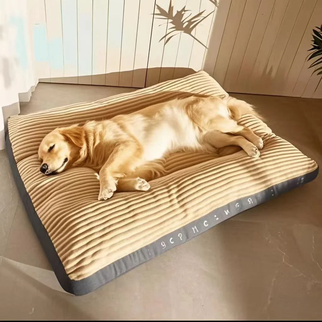 Big Dog Mat Corduroy Pad for Medium Large Dogs Oversize Pet Sleeping Bed Big Thicken Dog Sofa Removable Washable Pet Supplies