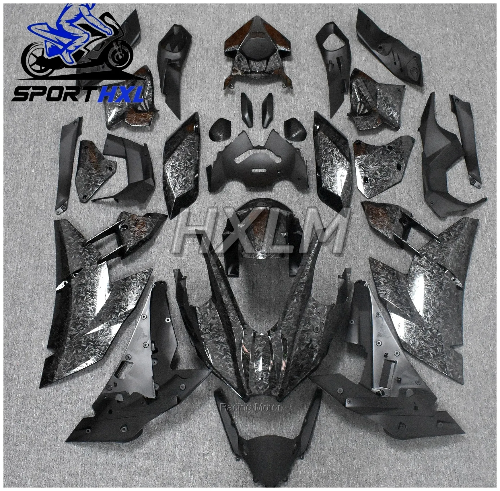Motorcycle Fairing Body Kit - For KAWASAKI NINJA H2 H2R 2015-2024 Carbon Fiber Paint Motorcycle Fairing Kits Guard Cowl Protecti
