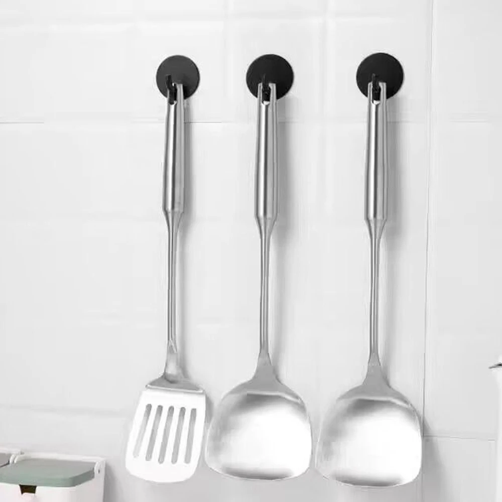 Circle Self-Adhesive Wall Hook Sticker Coat Hook Hanging Towel Rack Clothes Bag Hanger Kitchen Bathroom Door Organizer Rack Hook view 6