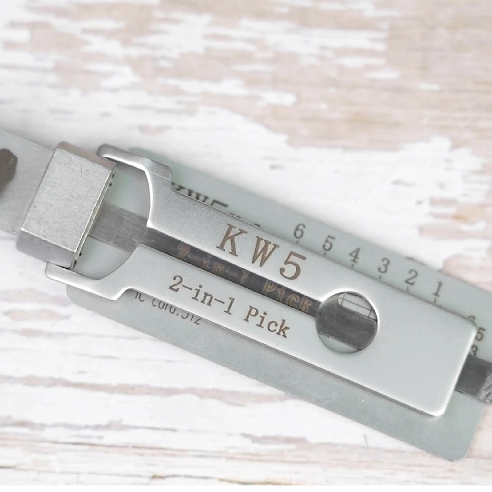 Kw5 2 em 1 conjunto de ferramentas de seleção de precisão para manutenção reparação kit de captação fechadura da porta desbloqueio engenharia picareta e gancho ferramentas manuais