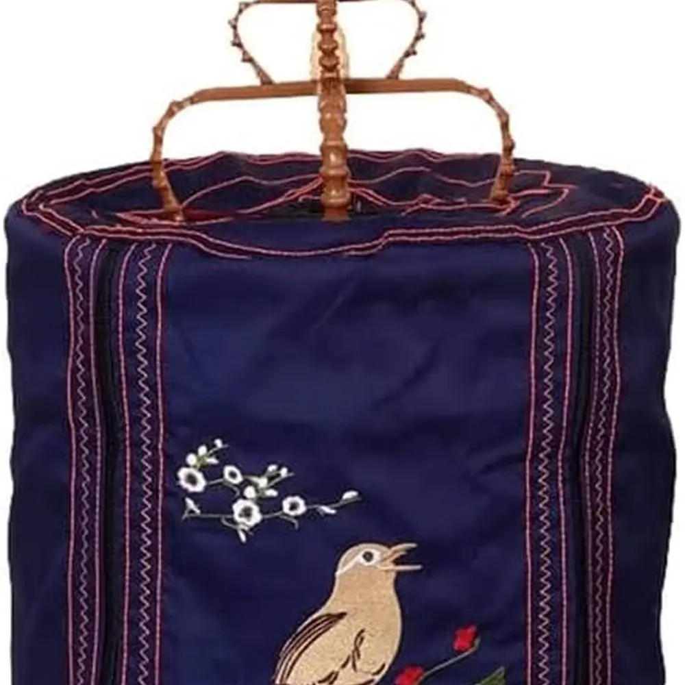 

Compact Round Hanging Flight Cage for Small Birds, Vintage Style, Portable for Indoor or Outdoor Use