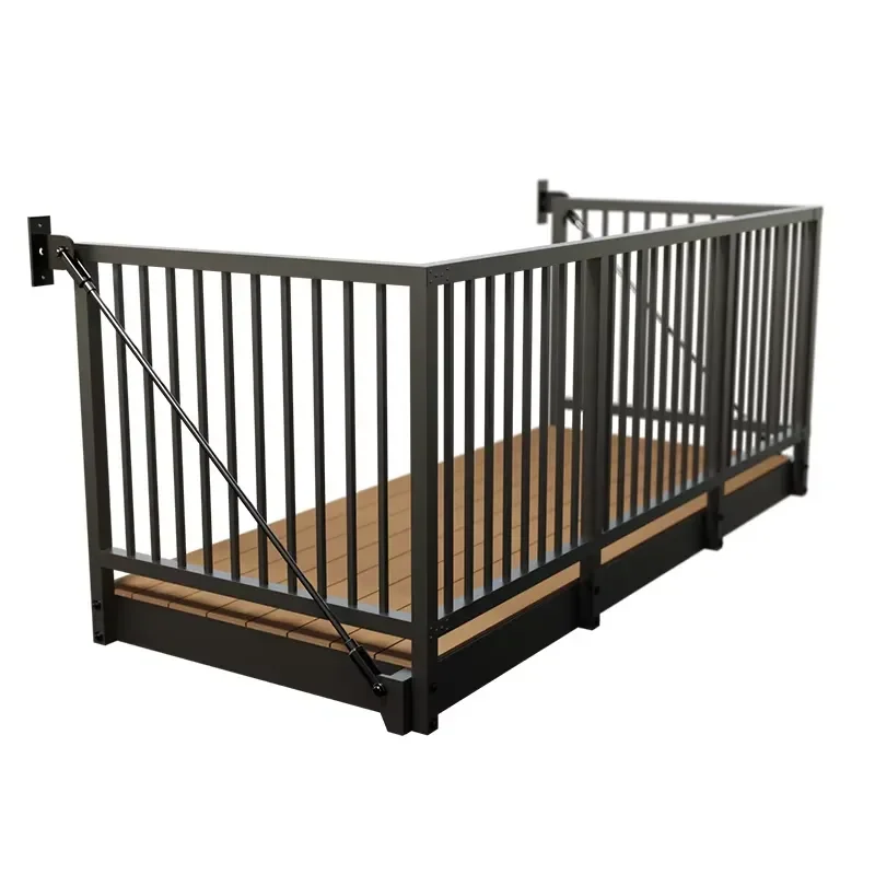 High Quality Aluminum Metal Railing Fence Vertical Balustrade Villa Modern Design Rust Resistant Patio Hand Railing