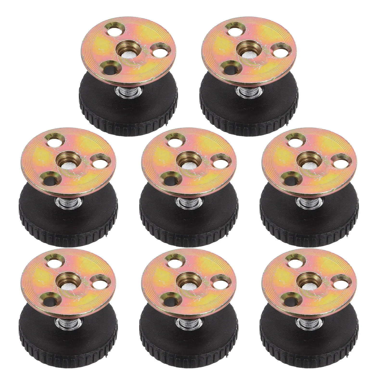 8Pcs Furniture Foot Pads Adjustable Heavy Duty Metal Bed Frame Stabilizer Anti Shake Headboard Stoppers Non Slip Bed Wall