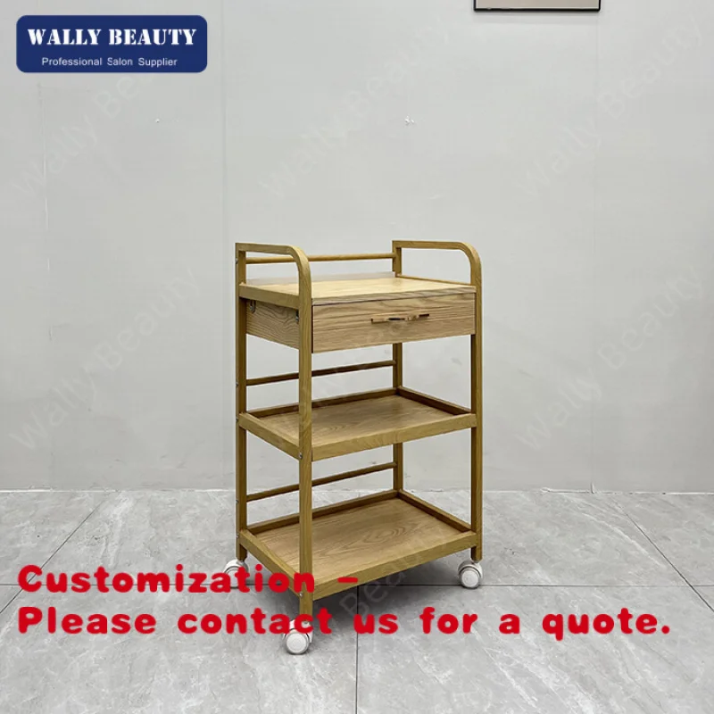 Customize.Three-layer Factory Price Hair Salon Beauty Rolling Hairdressing Salon Trolley Hair