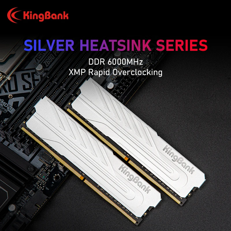KingBank DDR5 RAM 8GBX2 8gb 6000MHz حدد رقاقة XMP 3.0 ذاكرة الوصول العشوائي UDIMM ذاكرة داخلية لسطح المكتب ثنائي القناة للكمبيوتر الشخصي