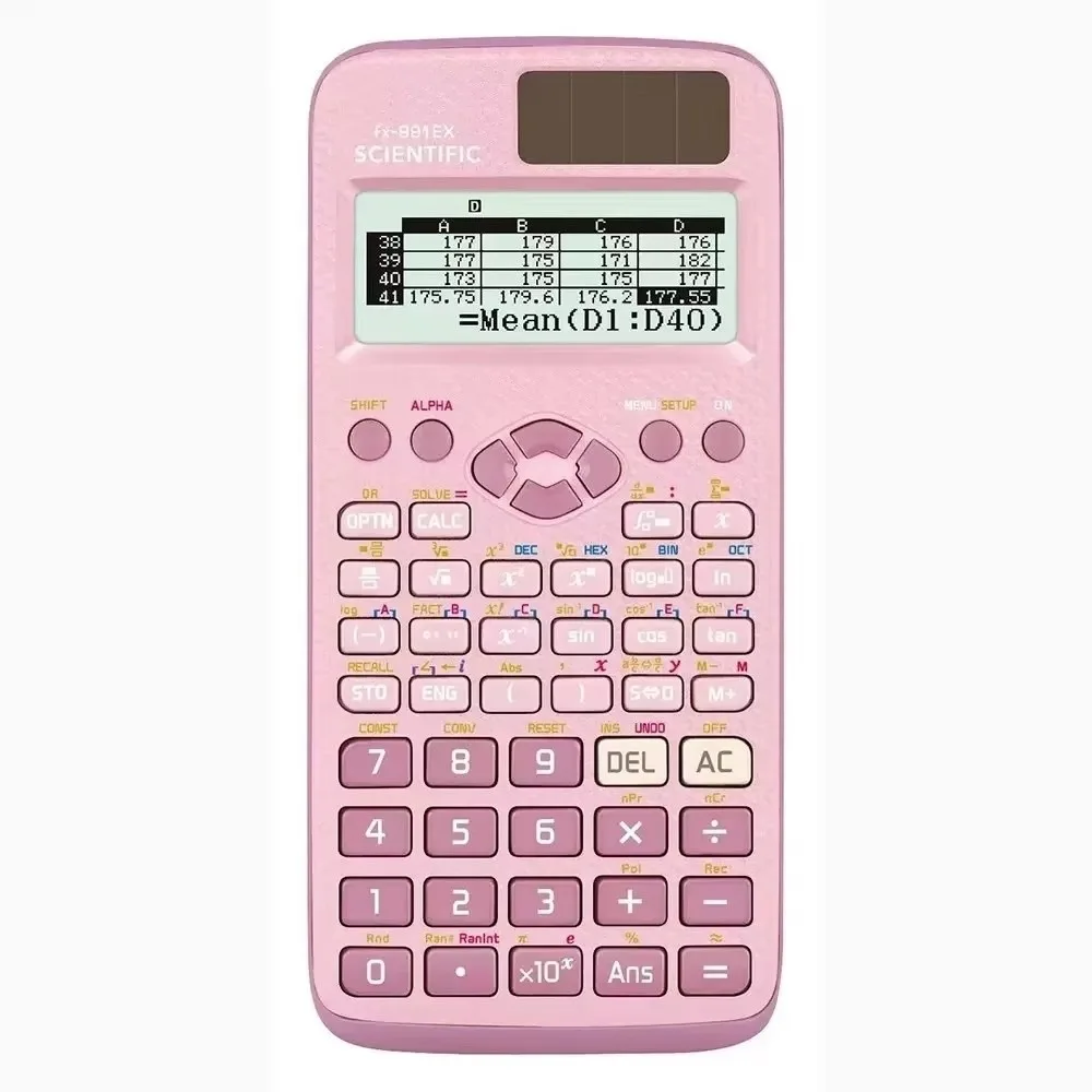 552 Functions Scientific Calculator with Pen Complex Statistics Multifunctional Calculator Writing Tablet Matrix Vector