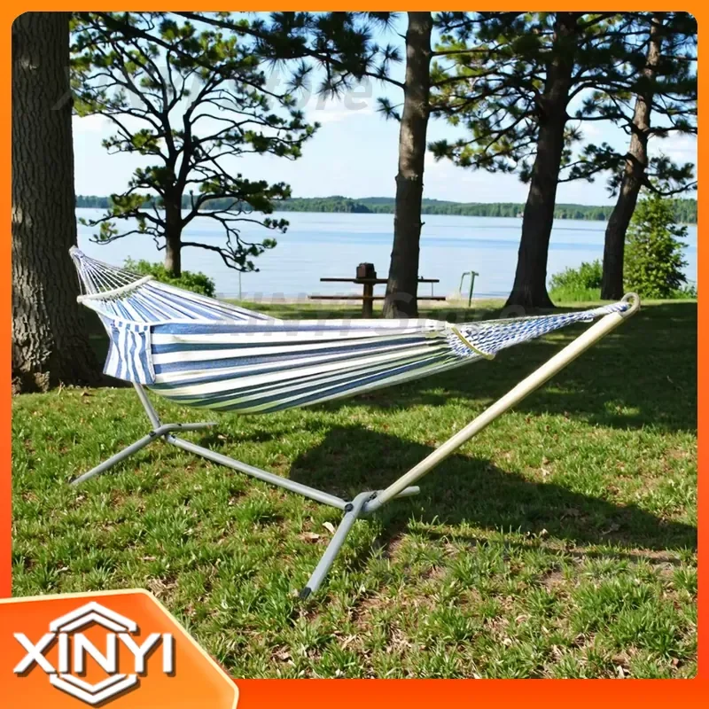 for Outdoor Camping Hammock for Hiking Picnic Barbecue Casual Use Lightweight Easy Storage Swing Thickened Cotton Canvas