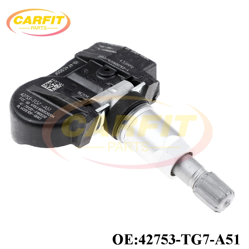 

New OEM 42753-TG7-A51 42753TG7A51 TPMS Tire Pressure Sensor 433MHz For Honda Odyssey Pilot Ridgeline Acura NSX RDX TLX Car Parts