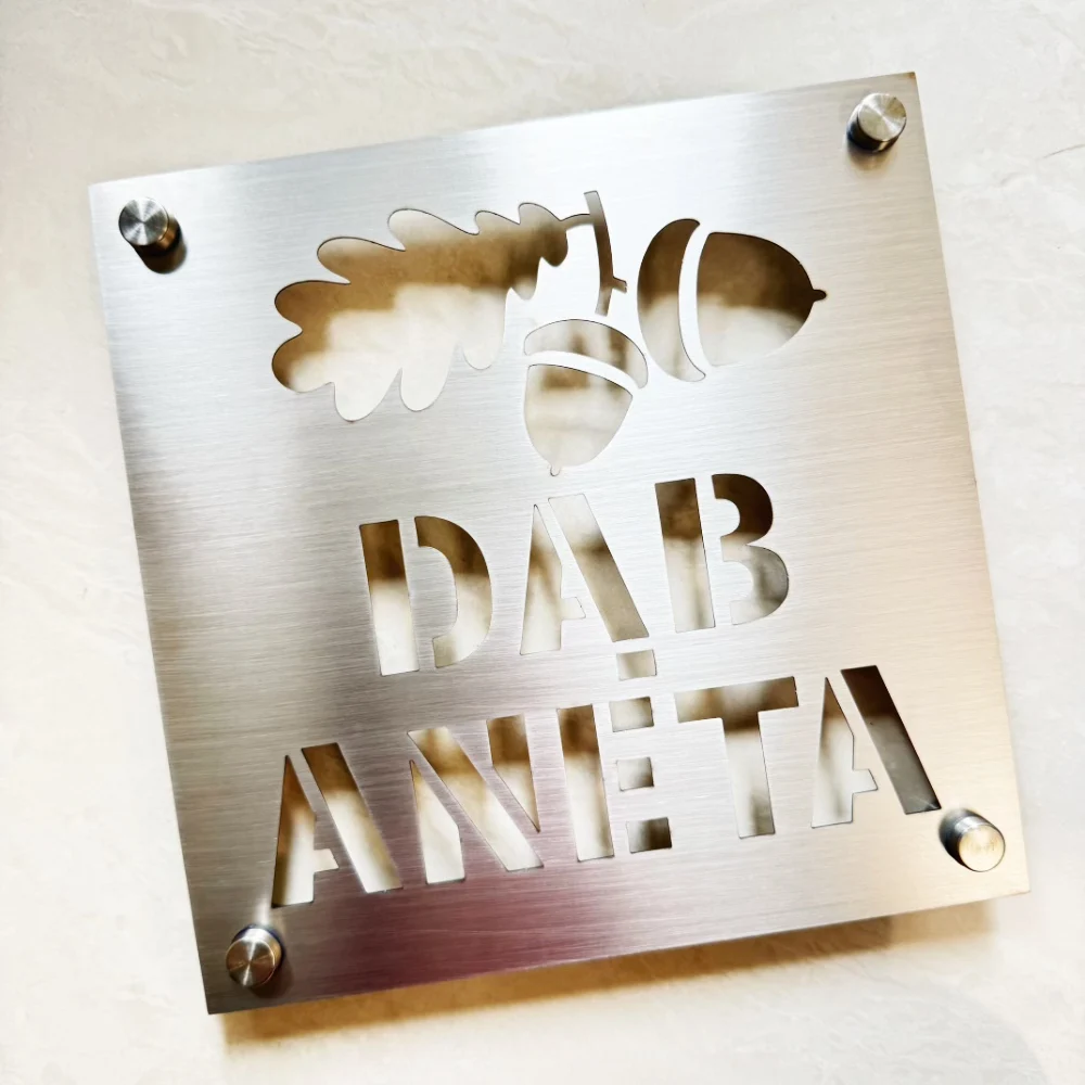 Modern Stainless Steel Signboard Customize 3D Laser Cutting Logo Icon Letter Company Name Outdoor Use for Shop Store Hotel Bar