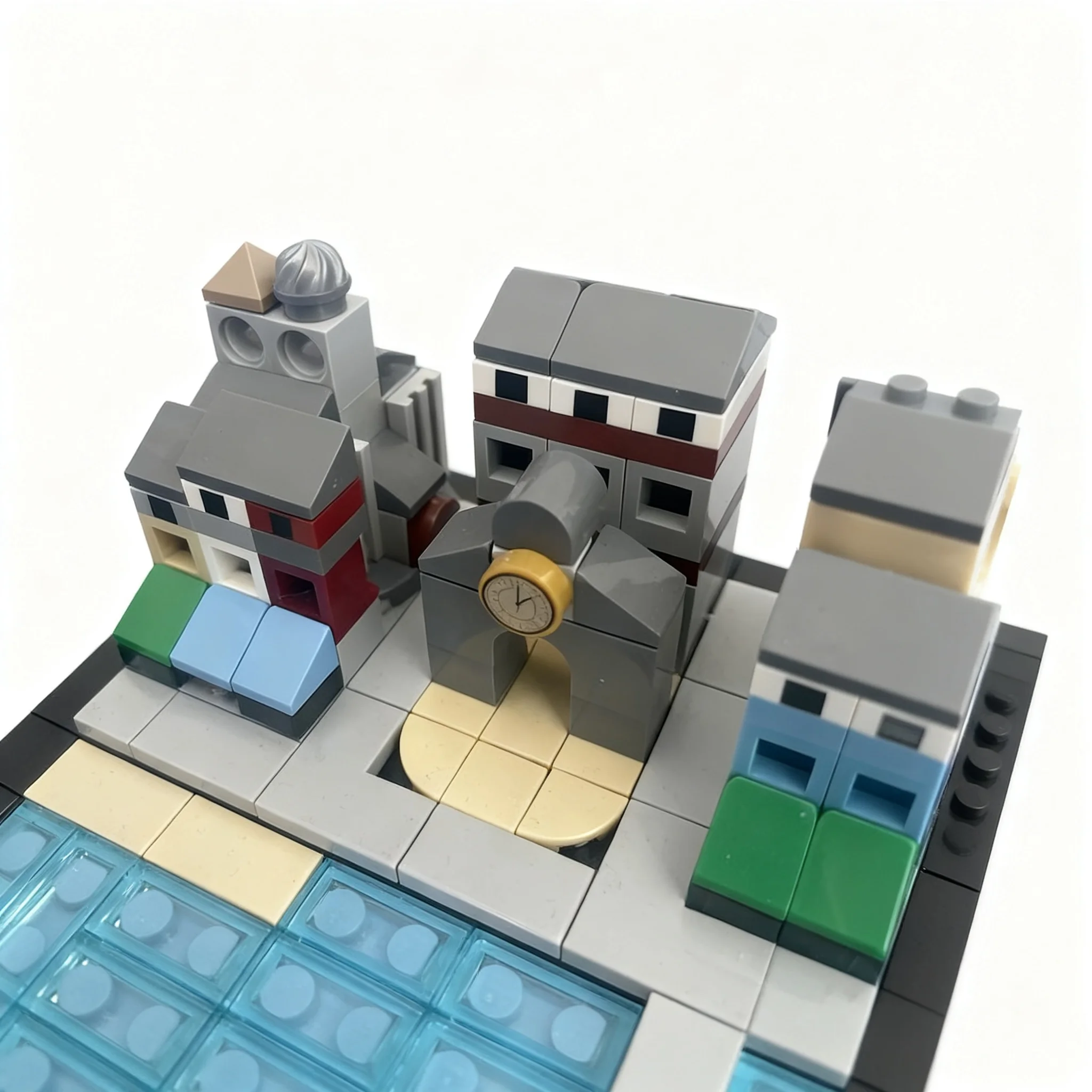 569pcs MOC Architecture Brittany Seaside Town Model Building Blocks Architecture Toy Christmas Gift Idea Brick DIY Display Craft
