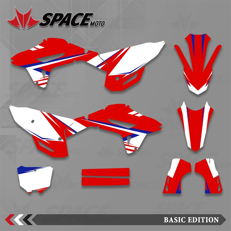 SPACE Custom Graphics Backgrounds Decal Stickers Kits for Honda 21-23 CRF450 22-24CRF250