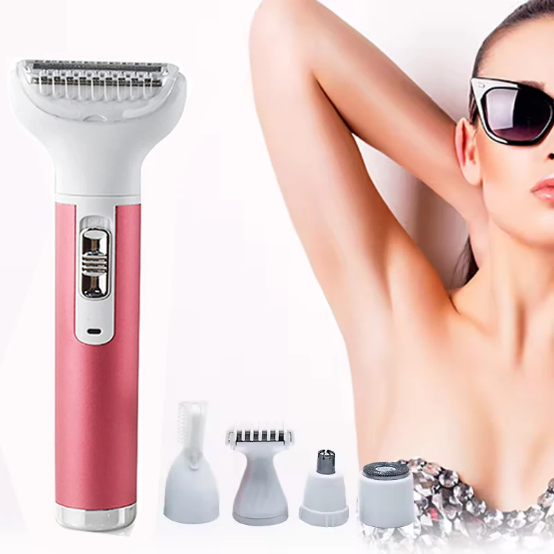 

5 в 1, аккумуляторная батарея, триммер для лица, эпилятор для губной помады, триммер для удаления бровей