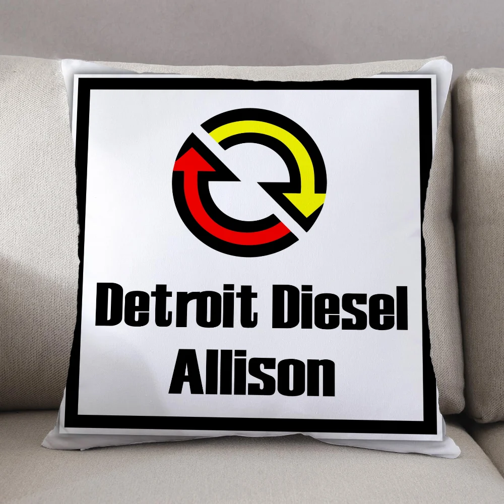 Throw Pillow Covers Decorative Cushion Detroit Diesel Car 45x45 Cushions Cover Personalized Gifts Home and Decoration Gift Pilow