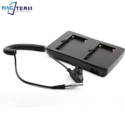 F2-BP NP-F970 NP-F Battery V-Mount Plate + D-TAP DTAP to RED 2pin Female Coiled Power Supply Cable for Komodo SLR Camera