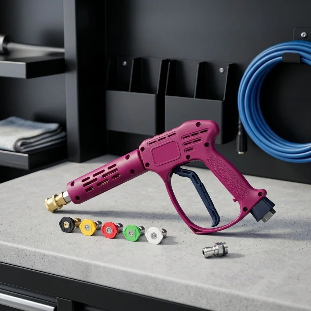 Pressure Washer Spray with Reinforced ABS Body Brass Components and 3/8 Quick Connect Fitting for Long Term Durability