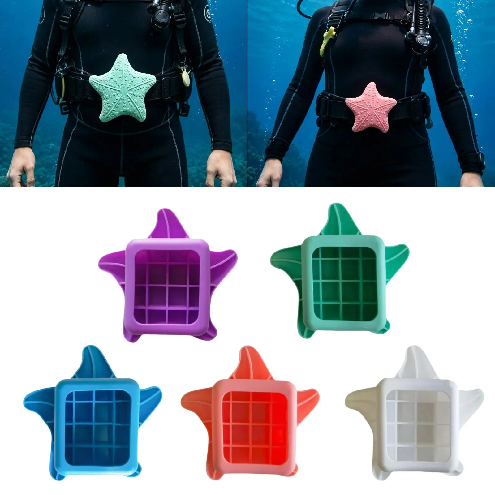 Diving Lead Block Cover Flexible Silicone Shell Sleeve Versatile Equipment Holder for Freediving Essentials