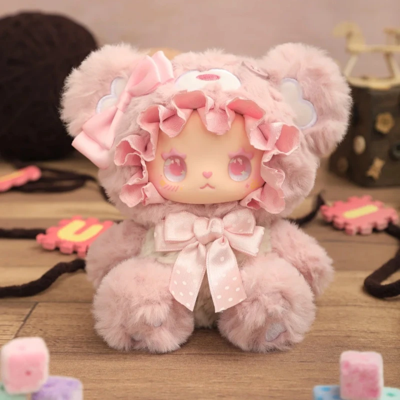 حقيقية جميلة إيما الدب التحالف سلسلة صندوق أعمى اللعب لطيف أفخم الفينيل الوجه أنيمي الشكل قلادة دمية ديكور صندوق غامض الهدايا