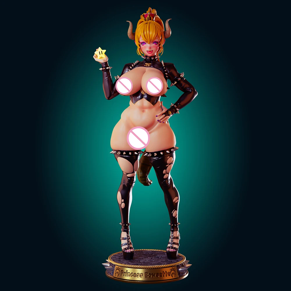 1:24 Officer Rhu Bowsette NSFW 3d Print Resin Toy Kit Gk Unpainted Figurine FUTA Diy Unassembled Statue Figures Model Toys