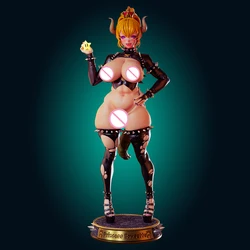 1:24 Officer Rhu Bowsette NSFW 3d Print Resin Toy Kit Gk Figurine non verniciate FUTA fai da te statua non assemblata figure modello giocattoli