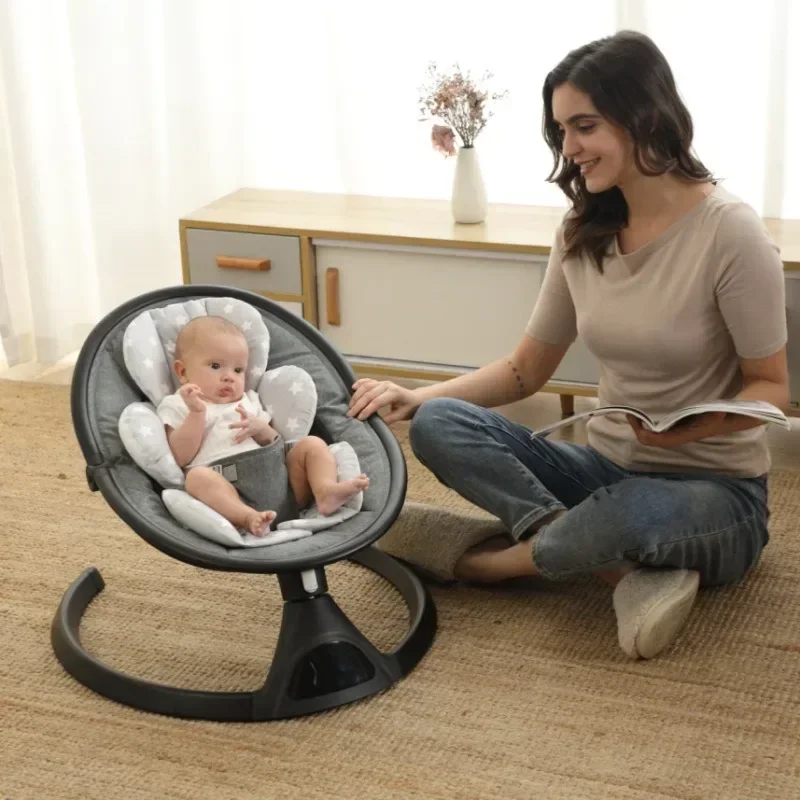 Folding portable baby rocking chair coax baby artifact baby to sleep