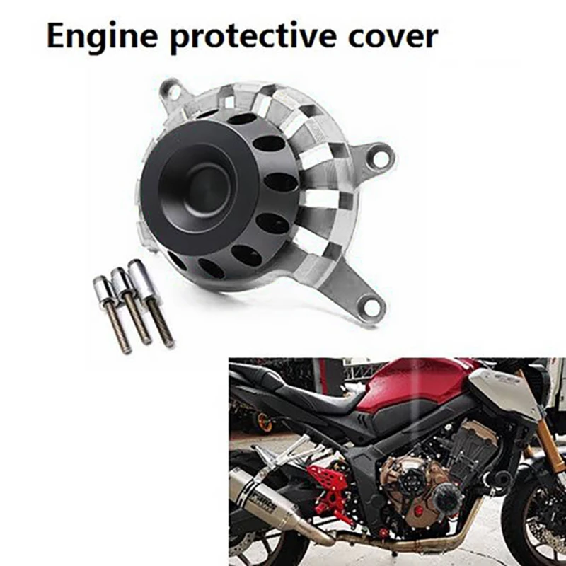 Motorcycle Parts CNC Engine Protective Decoration Shaft Cover Guard For Honda CB650R CBR650R 2019 2020