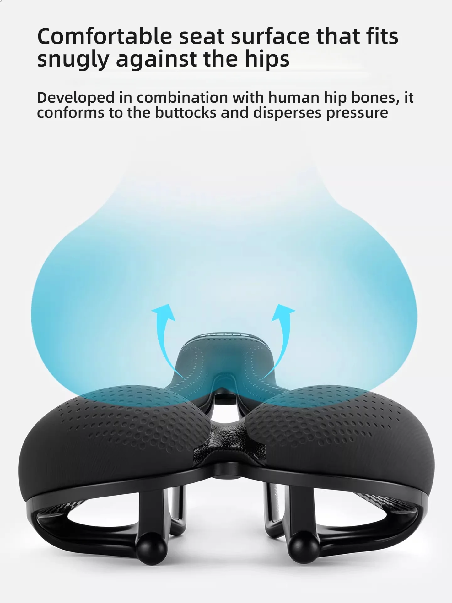 TOSUOD Hollow Breathable Bicycle Saddle Men Women MTB Road Bike Saddle Shock Absorbing Comfortable Big Butt Bike Seat