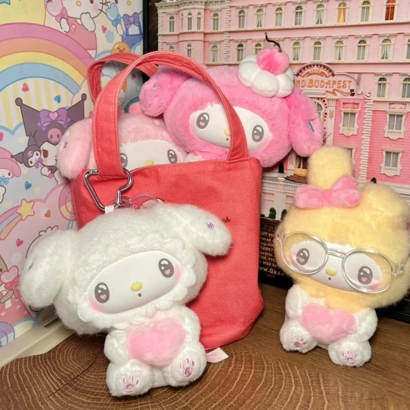 재고 있음 산리오 마이멜로디 50주년 기념 밀크캔디 시리즈 랜덤박스 비닐 인형 귀여운 가방 펜던트 미스터리 박스 장난감 선물