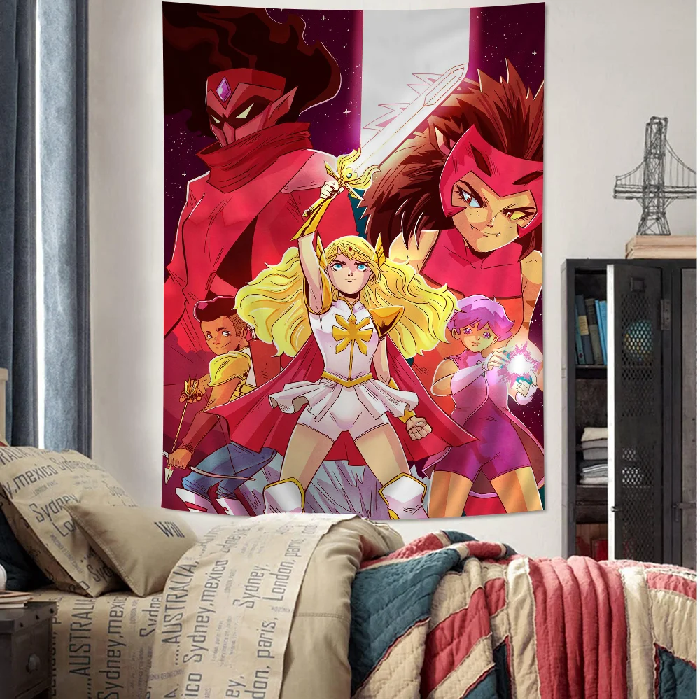 

She Ra And The Princesses Of Power Anime Anime Tapestry Indian Buddha Wall Decoration Witchcraft Bohemian Hippie Wall Sheets