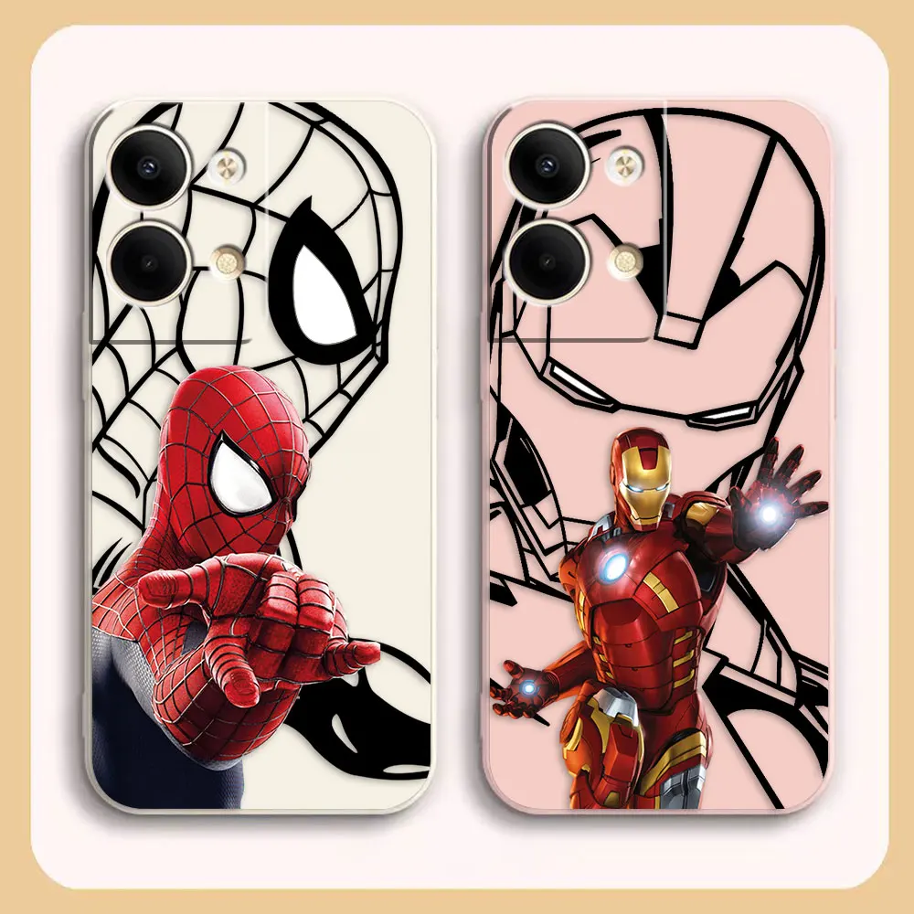 Phone Case For OPPO RENO 8 7 9 6 7SE 5 4 4SE 4 3 4G 5G PRO PLUS Case Cover Funda Cqoue Shell Super Iron Spiderman Marvel Heroes