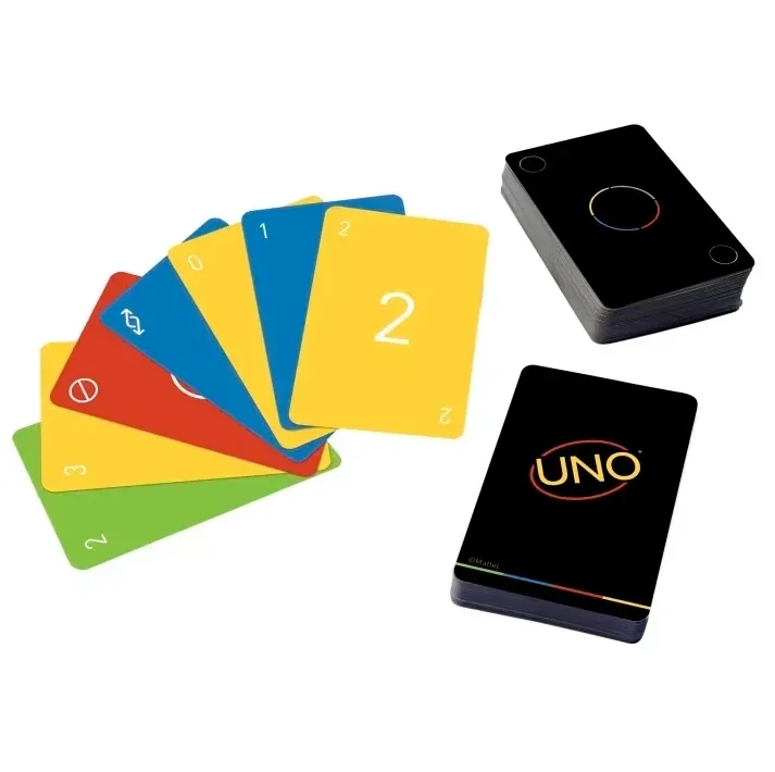 Mattel Games UNO Minimalista Gioco di carte per adulti e adolescenti con grafica di design di Warleson Oliviera jeu de cartes