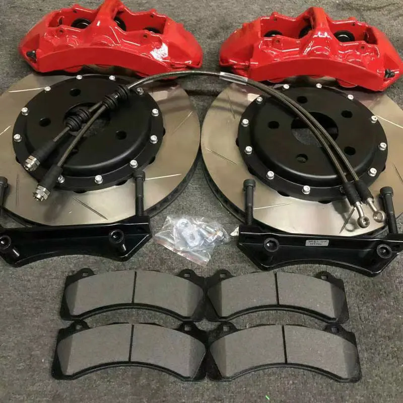 

Red six piston brake caliper with 362*32mm slotted disc big brake kit for Audi q3 19''