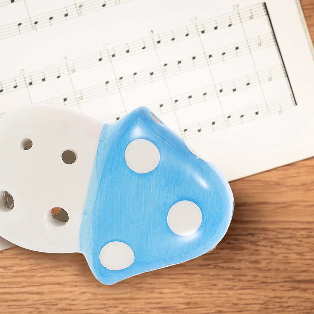 

Ocarina Instrument Musical Instruments for Beginners Sky-blue Mushroom Ocarana