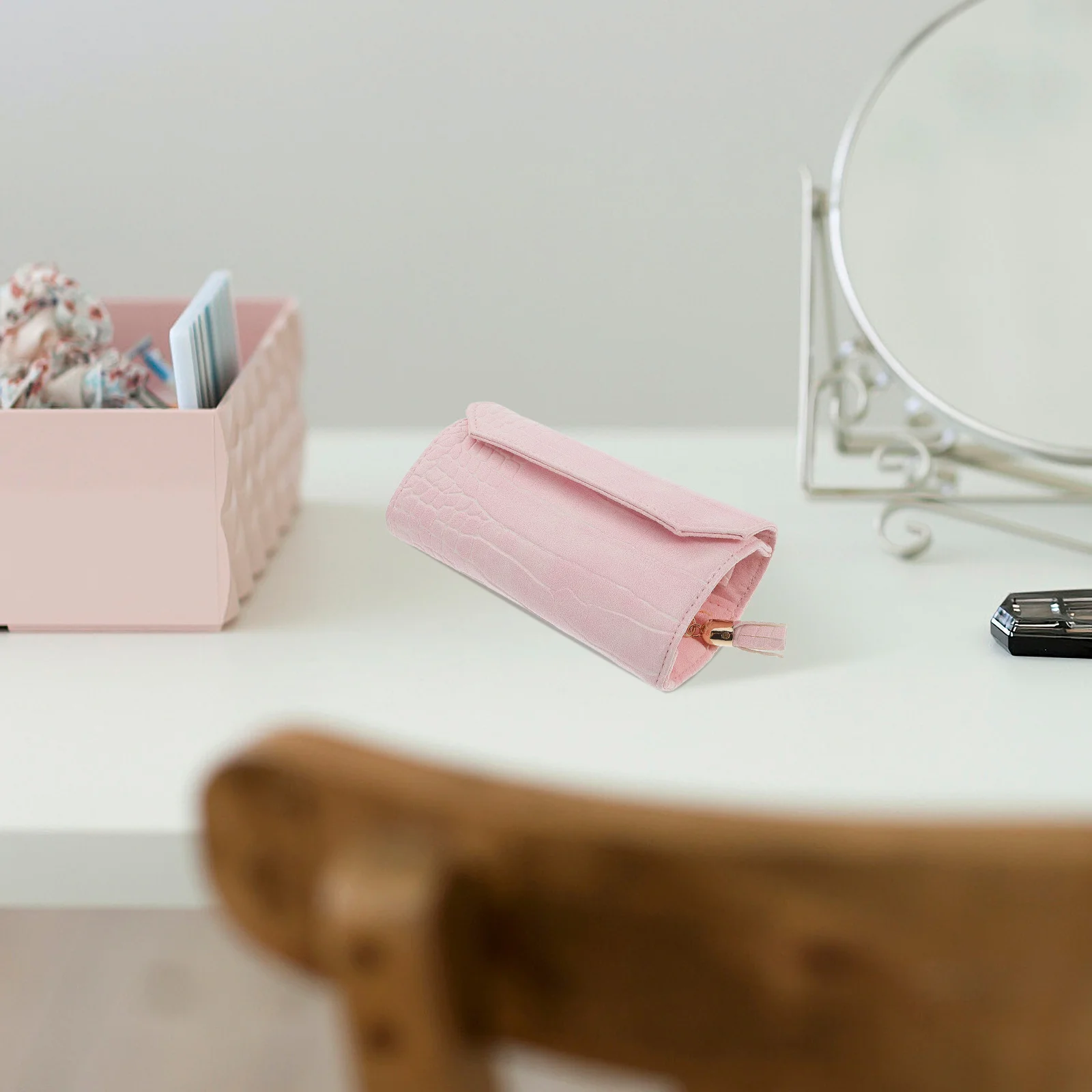 Portable Jewelry Organizer Travel Case Multi-Function Jewelry Holder Roll Lightweight Earring Organizer Pouch for Travel Use