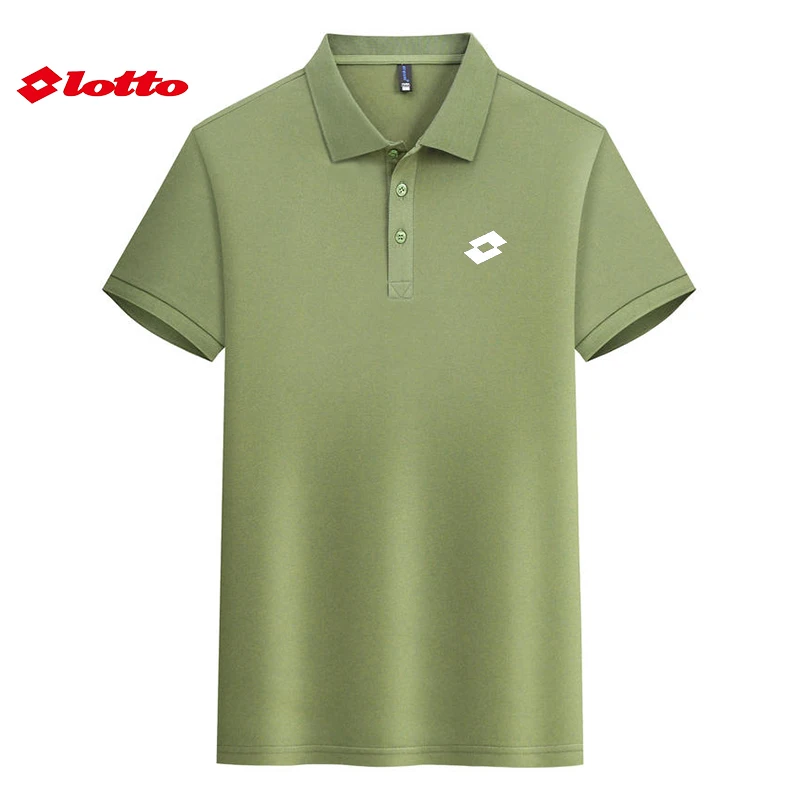 Embroidered LOTTO Polo Men's Hot Selling Polo Shirt Summer New Business Leisure Breathable High-Quality Polo Shirt for Men