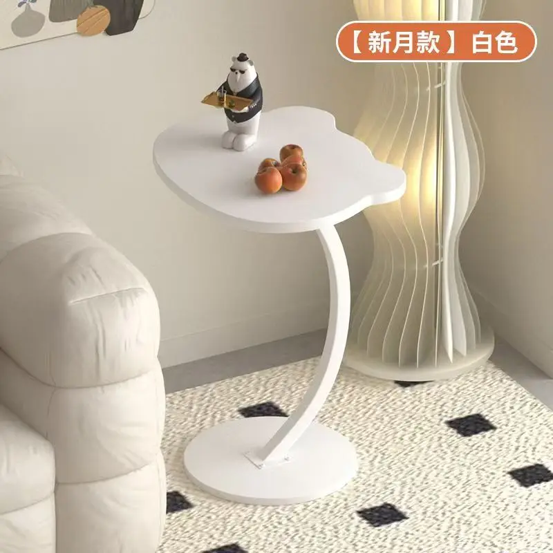 

Internet Celebrity Coffee Small Table Light Luxury Small Tea Household Crescent Mini Edge Corner C Type Bedside Storage